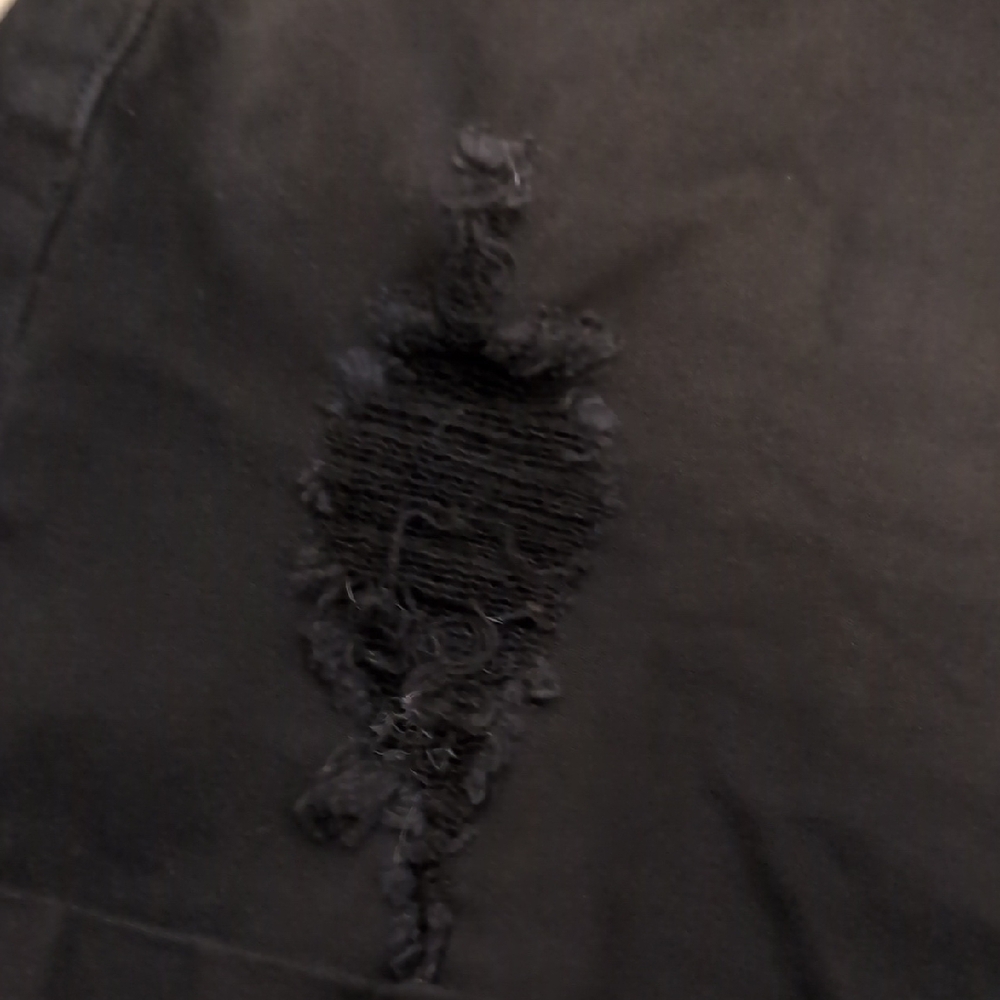 KanCan Black Distressed Jean Shorts - Picture 7 of 8